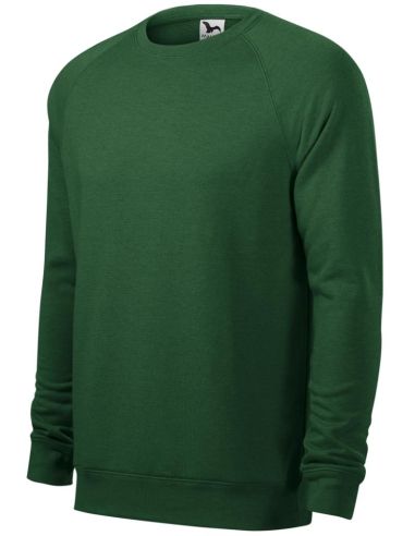 Mikina pánska Merger 415 fľaškovozelený melír