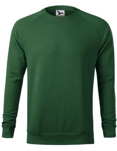 Mikina pánska Merger 415 fľaškovozelený melír 2