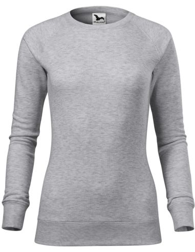 Mikina dámska Merger 416 strieborný melír