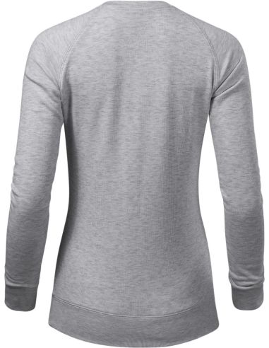 Mikina dámska Merger 416 strieborný melír