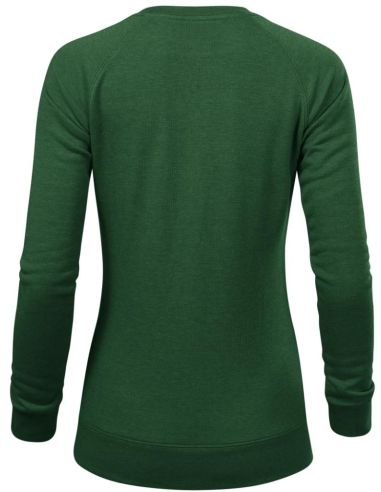 Mikina dámska Merger 416 fľaškovozelený melír