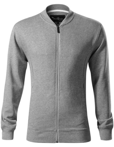 Mikina pánska Bomber 453 tmavosivý melír