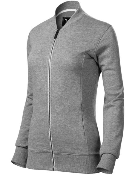 Mikina dámska Bomber 454 tmavosivý melír