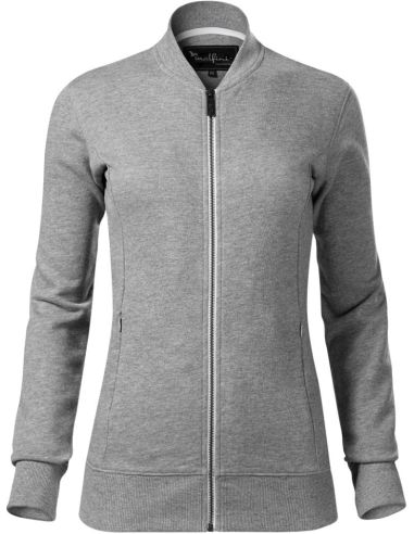 Mikina dámska Bomber 454 tmavosivý melír