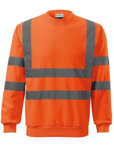 Mikina unisex HV Essential 4V6 fluorescenčná oranžová 2