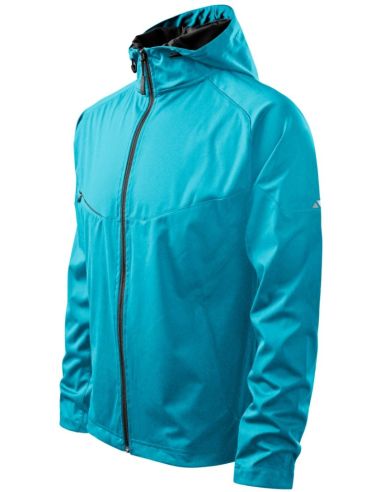 Softshellová bunda pánska Cool 515 tyrkysová