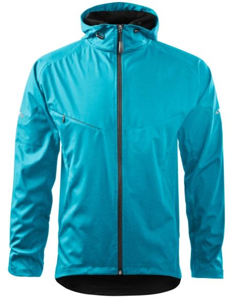 Softshellová bunda pánska Cool 515 tyrkysová