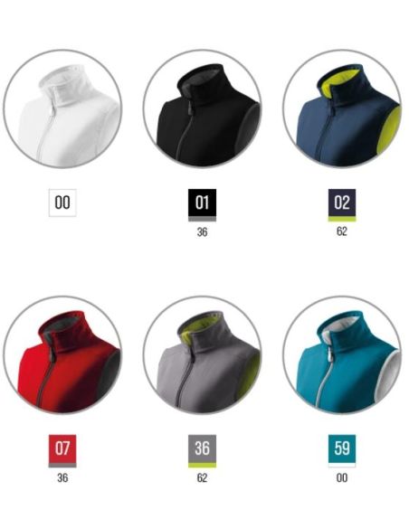 Softshellová vesta dámska Vision 516 biela