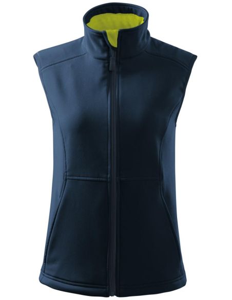 Softshellová vesta dámska Vision 516 tmavomodrá