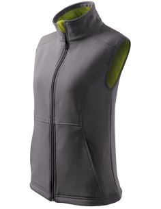Softshellová vesta dámska Vision 516 oceľovo sivá
