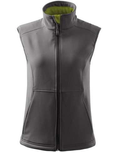 Softshellová vesta dámska Vision 516 oceľovo sivá
