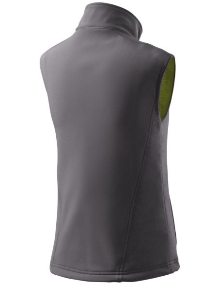 Softshellová vesta dámska Vision 516 oceľovo sivá