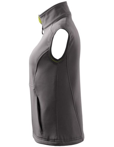 Softshellová vesta dámska Vision 516 oceľovo sivá