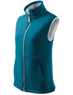 Softshellová vesta dámska Vision 516 tmavý tyrkys