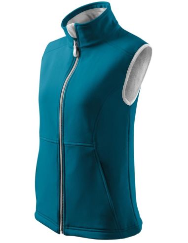 Softshellová vesta dámska Vision 516 tmavý tyrkys