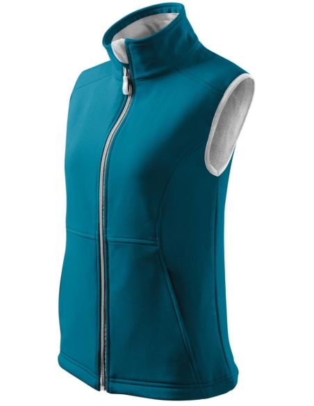 Softshellová vesta dámska Vision 516 tmavý tyrkys