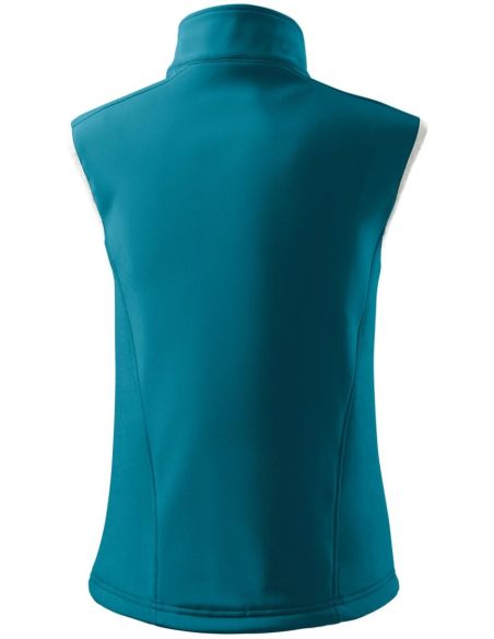 Softshellová vesta dámska Vision 516 tmavý tyrkys
