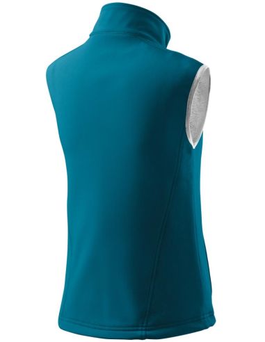 Softshellová vesta dámska Vision 516 tmavý tyrkys