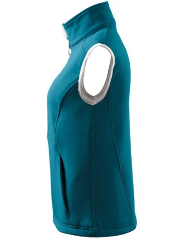 Softshellová vesta dámska Vision 516 tmavý tyrkys