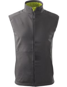 Softshellová vesta pánska Vision 517 oceľovo sivá 2