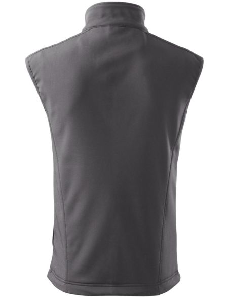 Softshellová vesta pánska Vision 517 oceľovo sivá