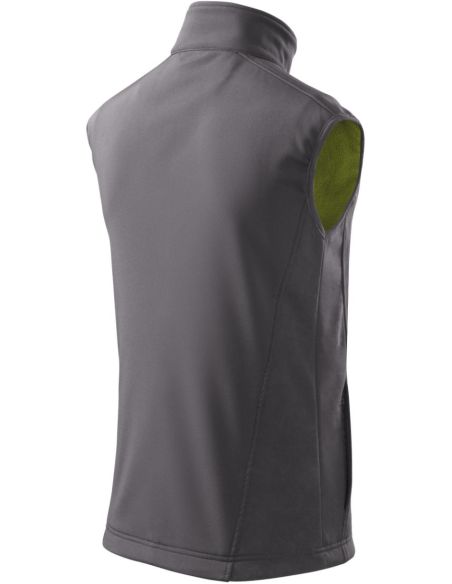 Softshellová vesta pánska Vision 517 oceľovo sivá