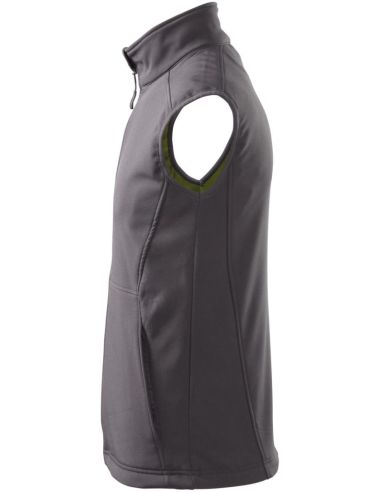 Softshellová vesta pánska Vision 517 oceľovo sivá
