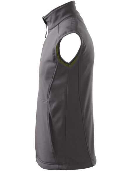 Softshellová vesta pánska Vision 517 oceľovo sivá