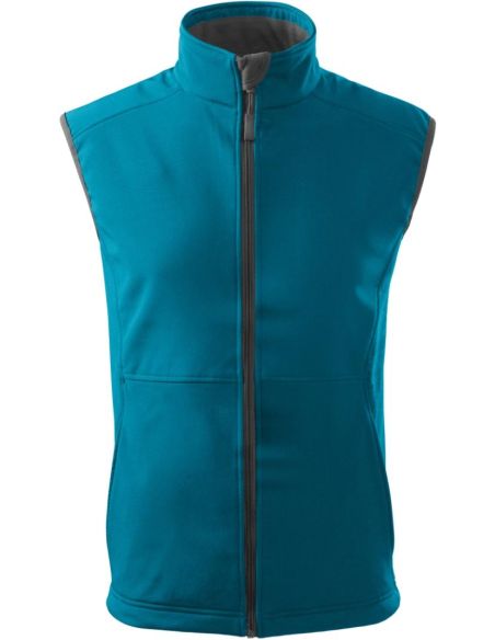 Softshellová vesta pánska Vision 517 tmavý tyrkys