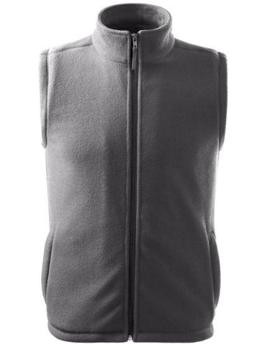 Fleece vesta unisex Next 518 oceľovo sivá