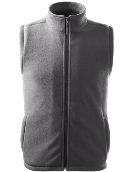 Fleece vesta unisex Next 518 oceľovo sivá