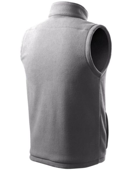 Fleece vesta unisex Next 518 oceľovo sivá
