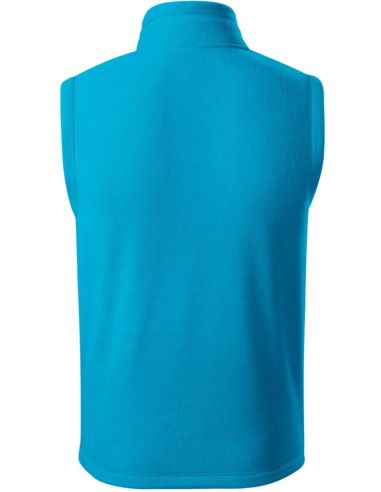 Fleece vesta unisex Exit 525 tyrkysová