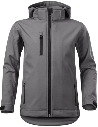 Softshellová bunda detská Performance 535 oceľovo sivá