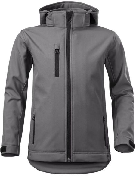 Softshellová bunda detská Performance 535 oceľovo sivá