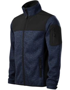 Softshellová bunda pánska Casual 550 knit blue