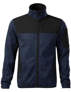 Softshellová bunda pánska Casual 550 knit blue 2