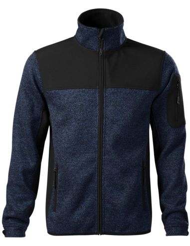 Softshellová bunda pánska Casual 550 knit blue