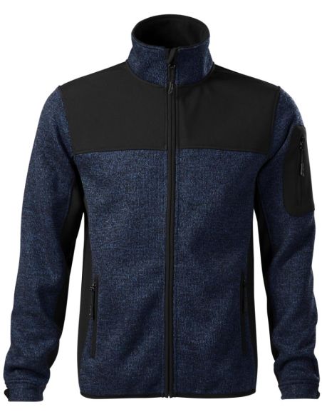 Softshellová bunda pánska Casual 550 knit blue