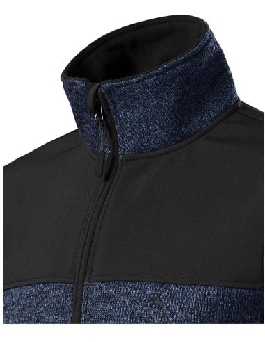 Softshellová bunda pánska Casual 550 knit blue