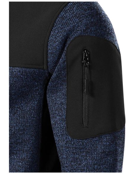 Softshellová bunda pánska Casual 550 knit blue