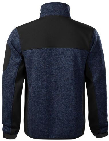 Softshellová bunda pánska Casual 550 knit blue