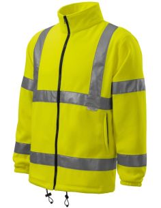Fleece unisex HV Fleece Jacket 5V1 fluorescenčná žltá
