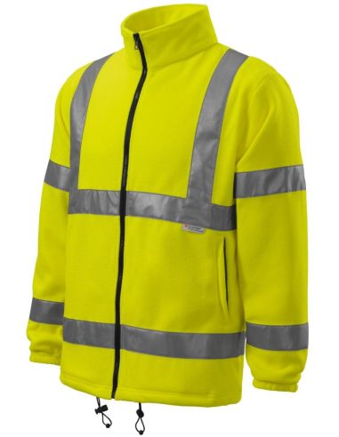 Fleece unisex HV Fleece Jacket 5V1 fluorescenčná žltá
