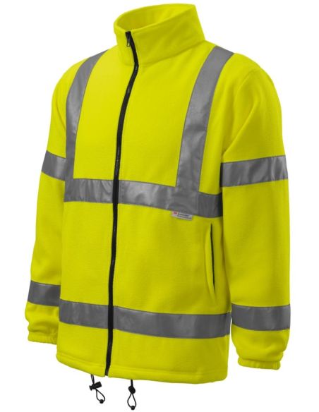 Fleece unisex HV Fleece Jacket 5V1 fluorescenčná žltá