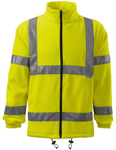 Fleece unisex HV Fleece Jacket 5V1 fluorescenčná žltá