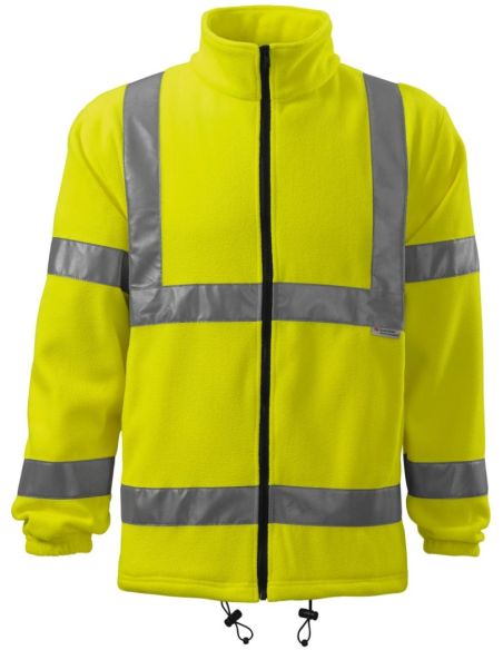 Fleece unisex HV Fleece Jacket 5V1 fluorescenčná žltá