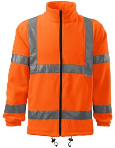 Fleece unisex HV Fleece Jacket 5V1 fluorescenčná oranžová 2