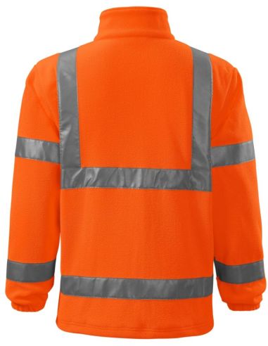 Fleece unisex HV Fleece Jacket 5V1 fluorescenčná oranžová