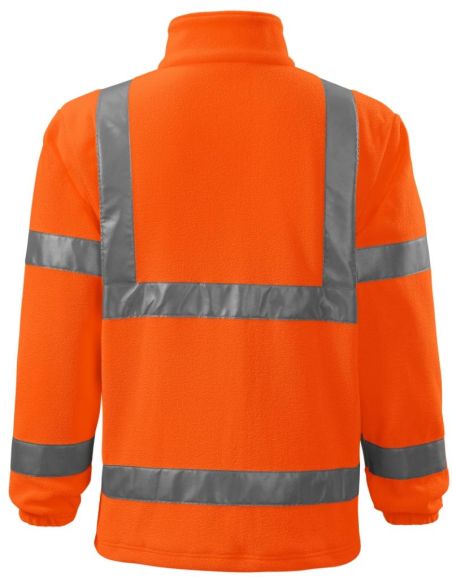 Fleece unisex HV Fleece Jacket 5V1 fluorescenčná oranžová
